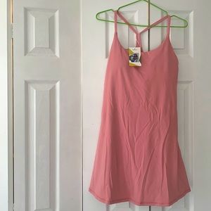 Halara pink mini everyday dress with shorts